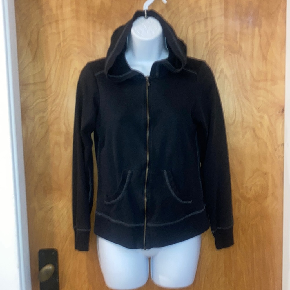 Columbia Black Gray Zip Up Hoodie Size Small